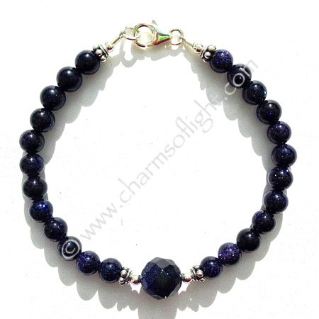 Blue Goldstone Bracelet